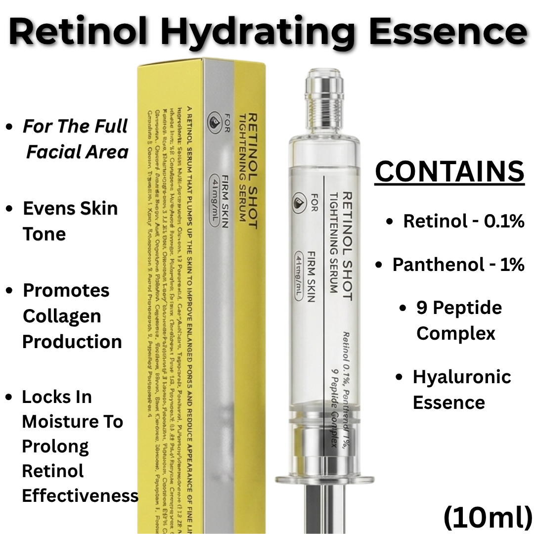 Retinol Shot Anti-Aging Collection: Tightening Serum, Eye Booster & Hydrating Essence