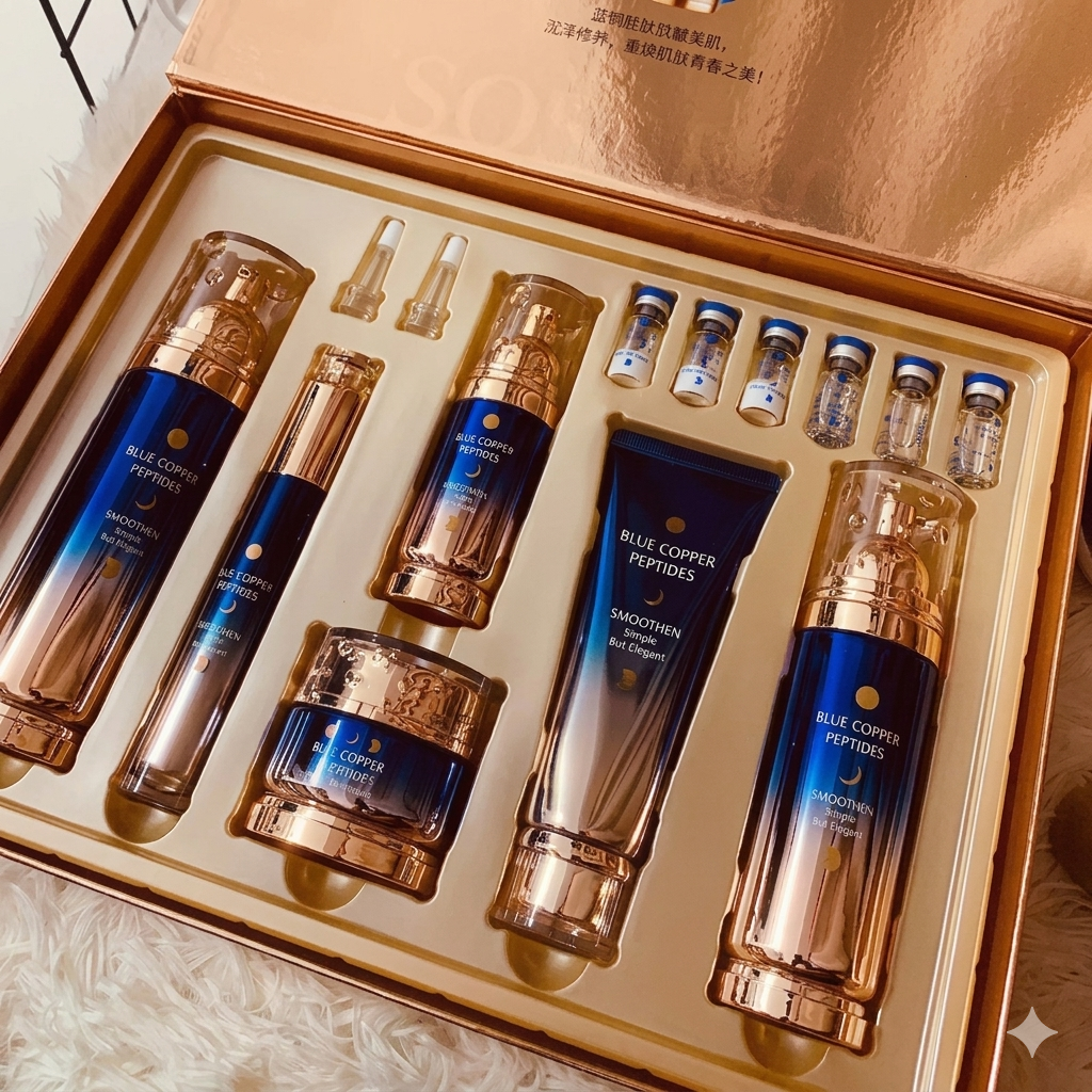 The Blue Copper Peptide Skincare Set