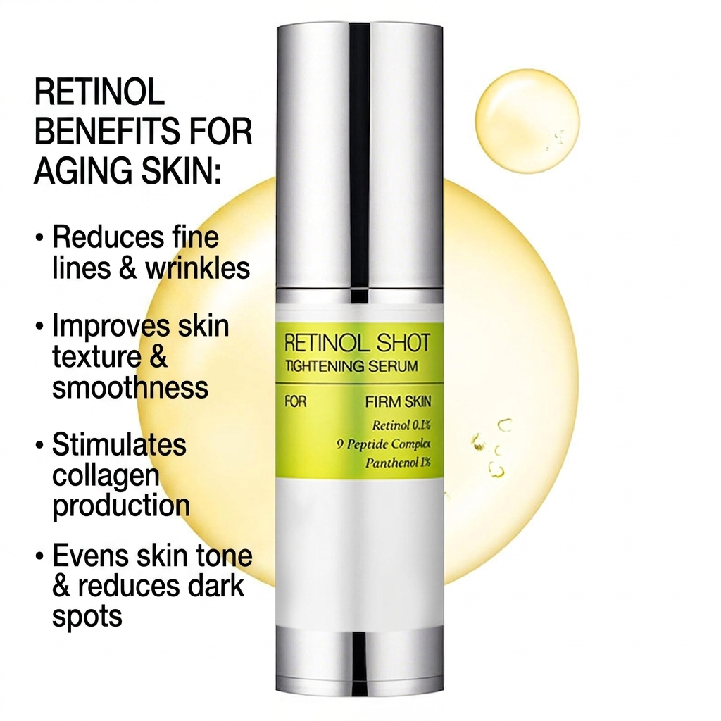 Retinol Shot Anti-Aging Collection: Tightening Serum, Eye Booster & Hydrating Essence