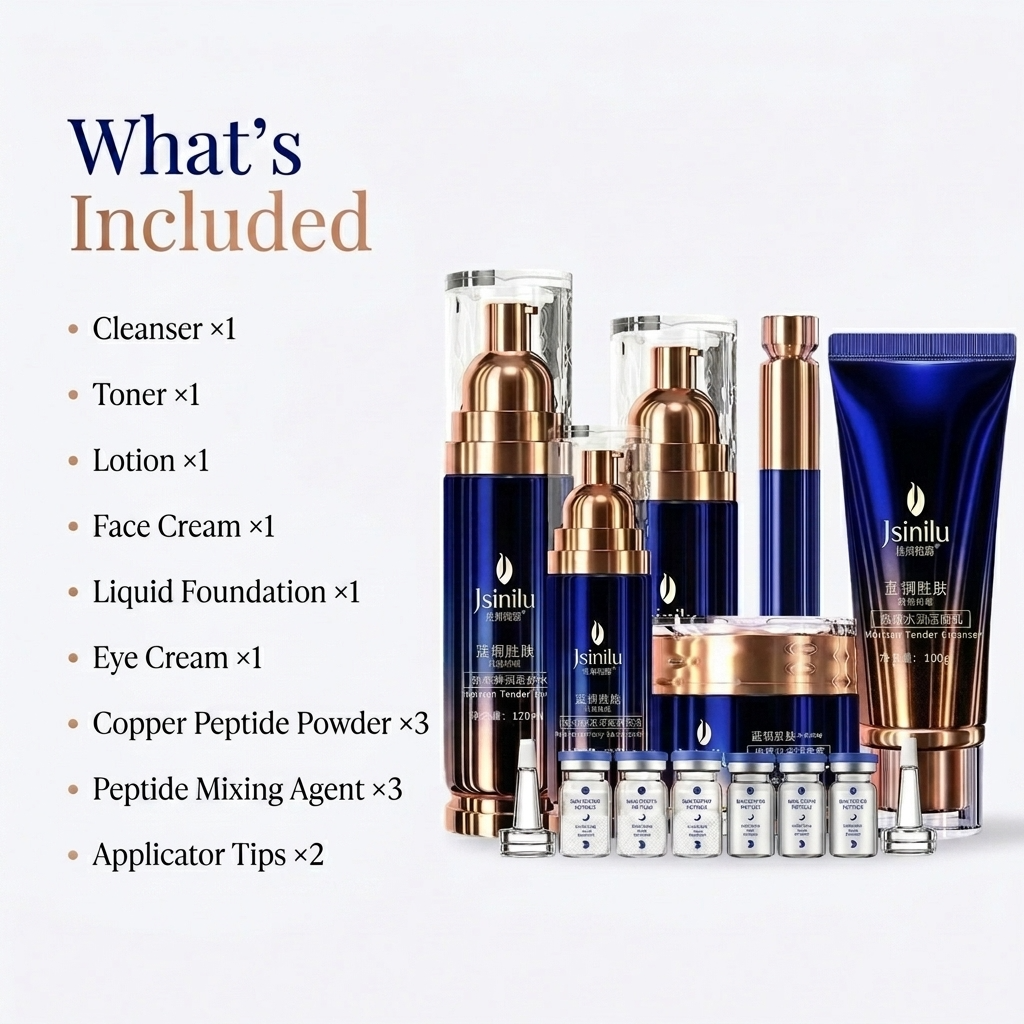 The Blue Copper Peptide Skincare Set
